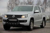 Volkswagen Amarok 2010–2022 Přední ochranný rám WT003 Black (nerez) fotografie 9