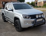 Volkswagen Amarok 2010–2022 Přední ochranný rám WT003 Black (nerez) fotografie 8
