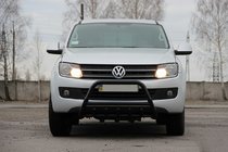 Volkswagen Amarok 2010–2022 Přední ochranný rám WT003 Black (nerez) fotografie 1