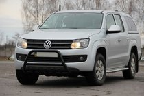 Volkswagen Amarok 2010–2022 Přední ochranný rám WT003 Black (nerez) fotografie 3
