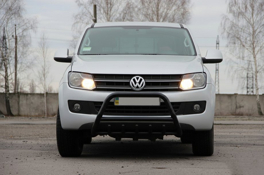 Volkswagen Amarok 2010–2022 Přední ochranný rám WT003 Black (nerez) Image