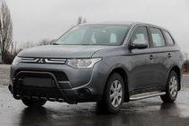 Mitsubishi Outlander 2012–2021 Přední ochranný rám WT004 Black (nerez) fotografie 1