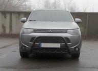 Mitsubishi Outlander 2012–2021 Přední ochranný rám WT004 Black (nerez) fotografie 2