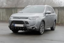 Mitsubishi Outlander 2012–2021 Přední ochranný rám WT004 Black (nerez) fotografie 3