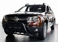 Dacia Duster 2008–2018 Nerezový přední ochranný rám (bullbar) WT003 Black bez nápisu fotografie 1