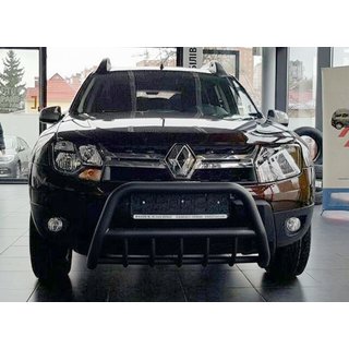 Nerezový přední ochranný rám (bullbar) WT003 Black bez nápisu Dacia Duster 2008–2018 fotografie 4