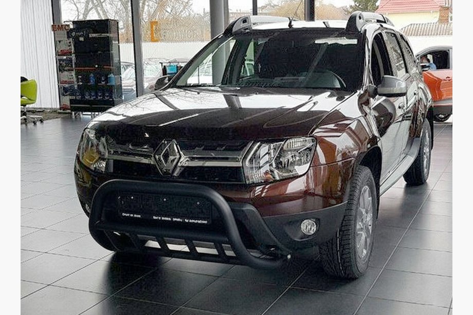 Dacia Duster 2008–2018 Nerezový přední ochranný rám (bullbar) WT003 Black bez nápisu Fotografie 6