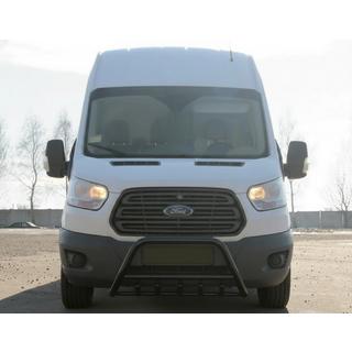 Přední ochranný rám (bullbar) WT003 Black (nerez) Ford Transit 2014– fotografie 2