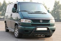 Volkswagen T4 Caravelle/Multivan 1990–2003 Přední ochranný rám WT004 Black (nerez) fotografie 1