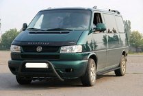 Volkswagen T4 Caravelle/Multivan 1990–2003 Přední ochranný rám WT004 Black (nerez) fotografie 2