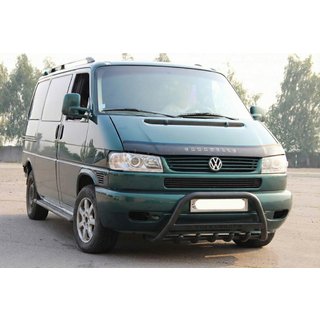 Přední ochranný rám WT004 Black (nerez) Volkswagen T4 Caravelle/Multivan 1990–2003 fotografie 1