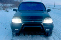 Chevrolet Niva 1998–2020 Přední ochranný rám WT004 Black (nerez) fotografie 2