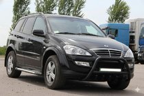 SsangYong Action 2005–2018 Přední ochranný rám WT003 Black (nerez) fotografie 1