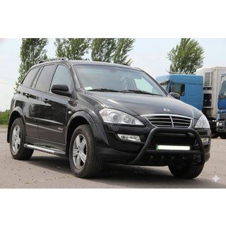 Přední ochranný rám WT003 Black (nerez) SsangYong Action 2005–2018 fotografie 1