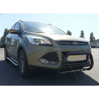 Přední ochranný rám WT004 Black (nerez) Ford Kuga/Escape 2013–2019 fotografie 1