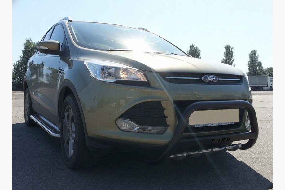 Ford Kuga/Escape 2013–2019 Přední ochranný rám WT004 Black (nerez) Image