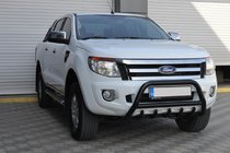 Ford Ranger 2011–2022 Přední ochranný rám WT003 Black (nerez) fotografie 3