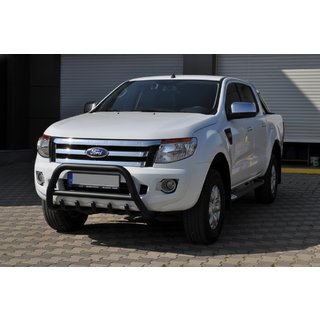 Přední ochranný rám WT003 Black (nerez) Ford Ranger 2011–2022 fotografie 4