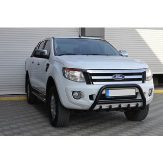 Přední ochranný rám WT003 Black (nerez) Ford Ranger 2011–2022 fotografie 3