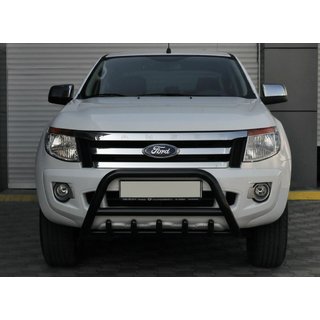 Přední ochranný rám WT003 Black (nerez) Ford Ranger 2011–2022 fotografie 1