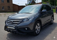 Honda CRV 2012–2016 Přední ochranný rám WT003 Black (nerez) fotografie 4
