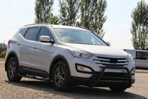 Hyundai Santa Fe 3 2012–2018 Přední ochranný rám WT003 Black (nerez) fotografie 4