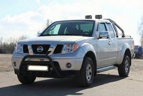 Nissan Navara 2006–2015 Přední ochranný rám WT003 Black (nerez) fotografie 5