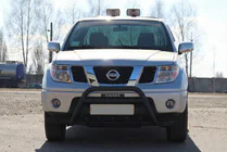 Nissan Pathfinder R51 2005–2014 Přední ochranný rám WT003 Black (nerez) fotografie 5