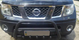 Nissan Pathfinder R51 2005–2014 Přední ochranný rám WT003 Black (nerez) fotografie 3