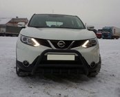 Nissan Qashqai 2014–2021 Přední ochranný rám WT003 Black (nerez) fotografie 3
