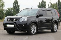 Nissan X-trail T31 2007–2014 Přední ochranný rám WT003 Black (nerez) fotografie 2