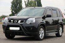 Nissan X-trail T31 2007–2014 Přední ochranný rám WT003 Black (nerez) fotografie 4