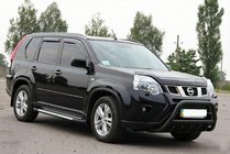 Nissan X-trail T31 2007–2014 Přední ochranný rám WT003 Black (nerez) fotografie 6