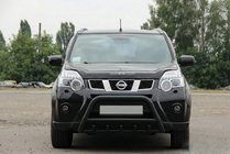 Nissan X-trail T31 2007–2014 Přední ochranný rám WT003 Black (nerez) fotografie 7