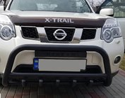 Nissan X-trail T31 2007–2014 Přední ochranný rám WT003 Black (nerez) fotografie 8