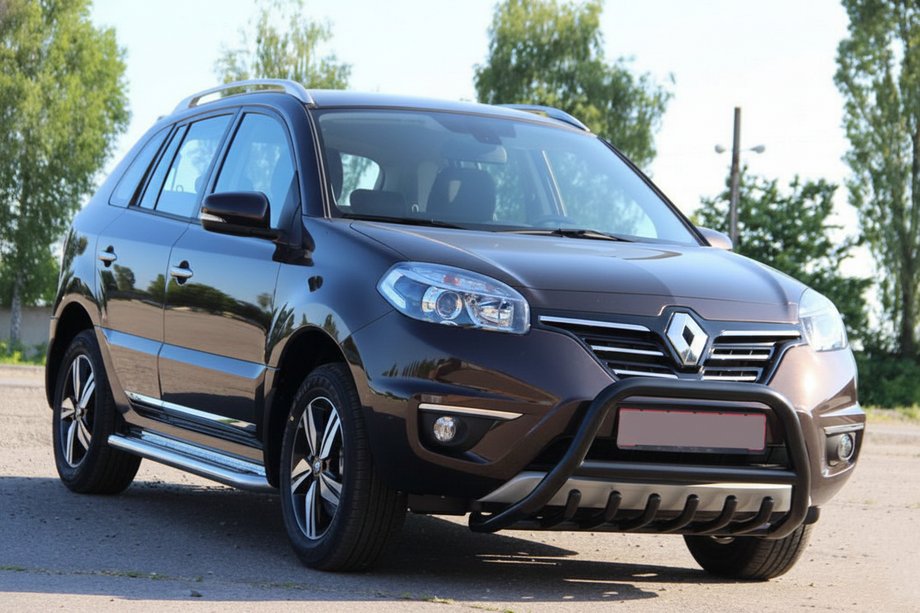 Renault Koleos 2008–2016 Přední ochranný rám (bullbar) WT003 Black (nerez) Fotografie 5