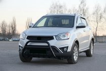 SsangYong Korando 2010–2019 Přední ochranný rám (bullbar) WT003 Black (nerez) fotografie 3