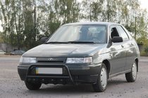 VAZ 2110-21115 1995–2015 Přední ochranný rám (bullbar) WT003 Black 60 mm (nerez) fotografie 1