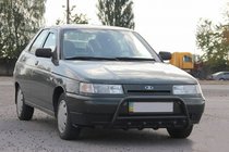 VAZ 2110-21115 1995–2015 Přední ochranný rám (bullbar) WT003 Black 60 mm (nerez) fotografie 2