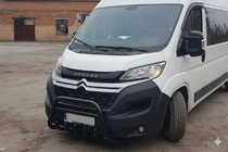 Fiat Ducato 2006–2025 Přední ochranný rám WT003 Black (nerez) fotografie 5