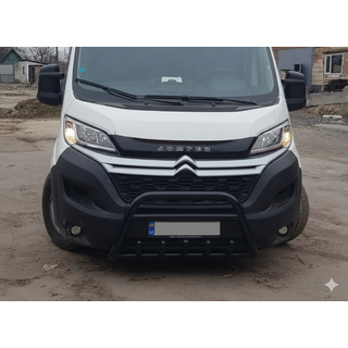 Přední ochranný rám WT003 Black (nerez) Fiat Ducato 2006–2025 fotografie 3