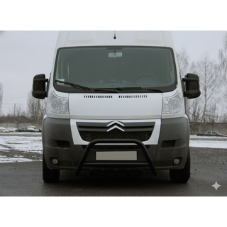 Přední ochranný rám WT003 Black (nerez) Fiat Ducato 2006–2025 fotografie 4