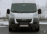 Peugeot Boxer 2006–2025 Přední ochranný rám WT003 Black (nerez) fotografie 4