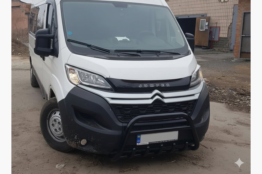 Peugeot Boxer 2006–2025 Přední ochranný rám WT003 Black (nerez) Image