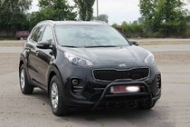 Kia Sportage 2015–2021 Přední ochranný rám WT003 Black (nerez) fotografie 3