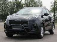 Kia Sportage 2015–2021 Přední ochranný rám WT003 Black (nerez) fotografie 1