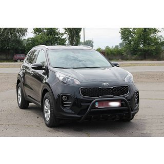 Přední ochranný rám WT003 Black (nerez) Kia Sportage 2015–2021 fotografie 3