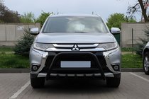 Mitsubishi Outlander 2012–2021 Přední ochranný rám (bullbar) WT003 Black (nerez) fotografie 4