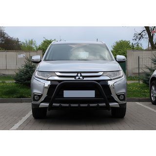 Přední ochranný rám (bullbar) WT003 Black (nerez) Mitsubishi Outlander 2012–2021 fotografie 4