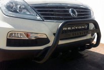 SsangYong Rexton I 2001–2017 Přední ochranný rám WT004 Black (nerez) fotografie 1